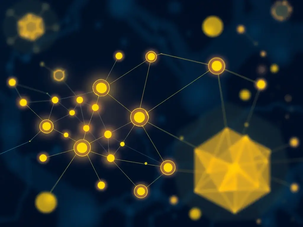 A visual representation of the AI algorithms used in Zhengtu International, possibly a network diagram or a stylized depiction of machine learning processes. The image should convey the complexity and sophistication of the AI.